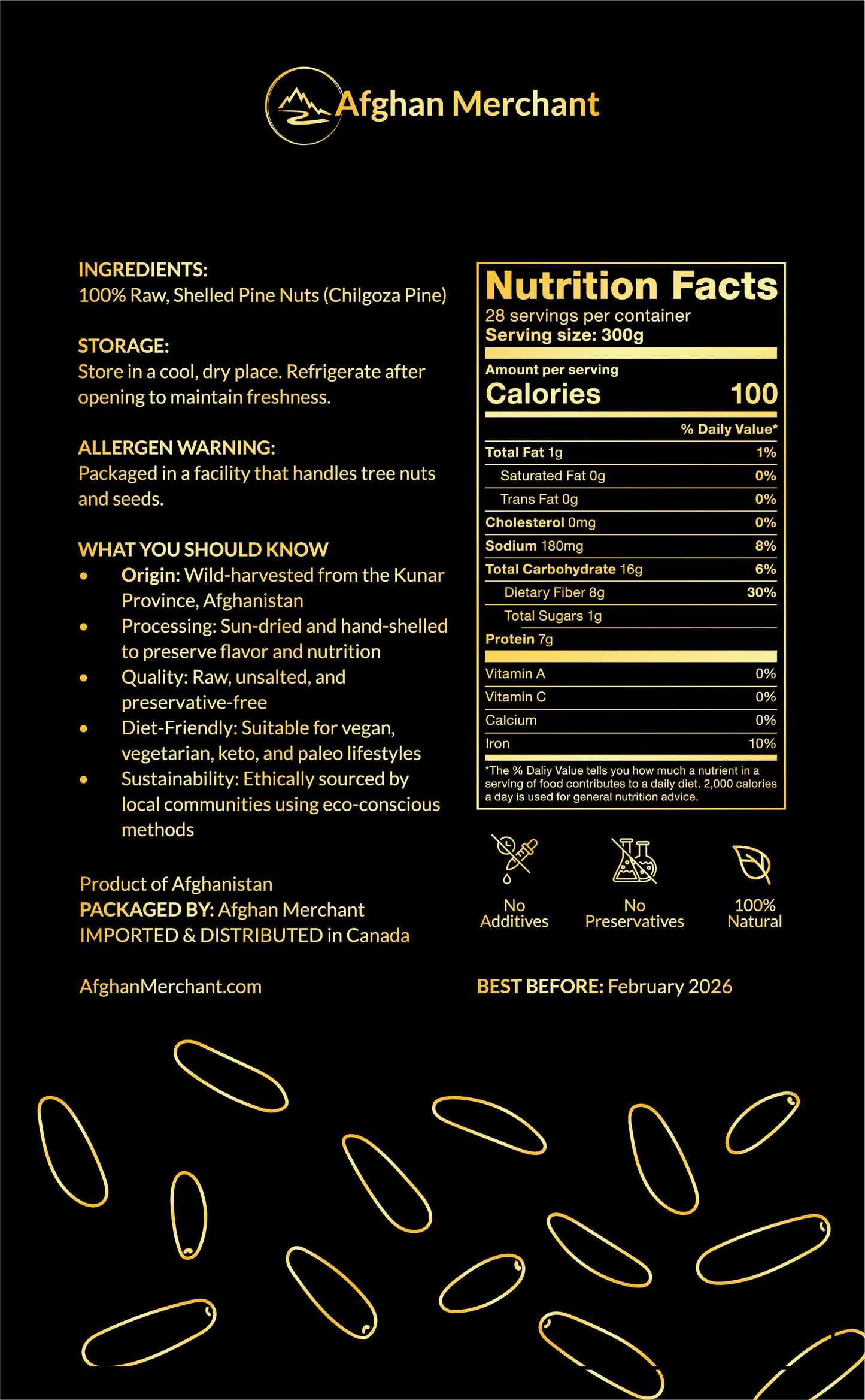 Premium Kunar Pine Nuts